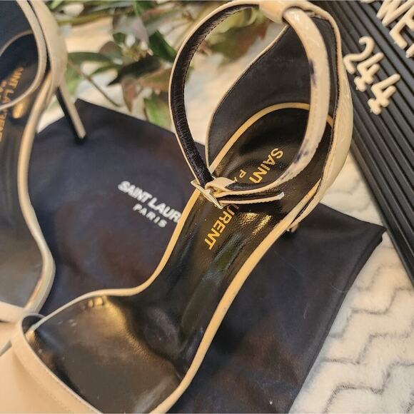 SAINT LAURENT ADJUSTABLE STRAP HEELS SIZE 36.5 (US6) - Picture 6 of 9
